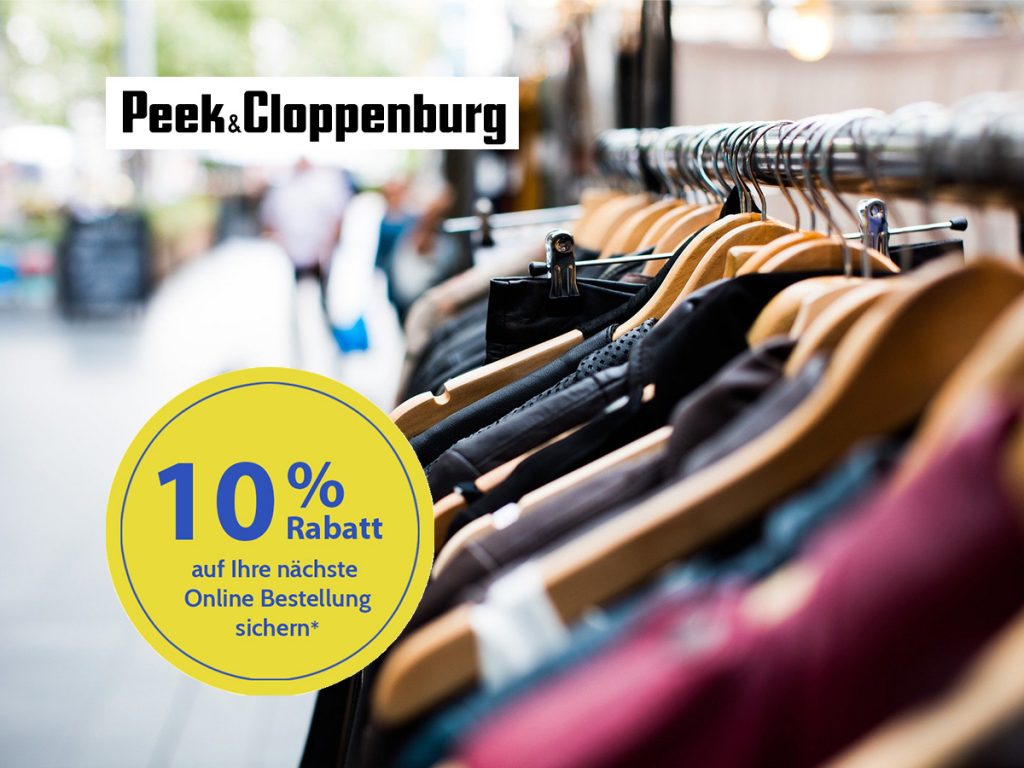 Peek & Cloppenburg 10 % Rabatt für Newsletter Anmeldung